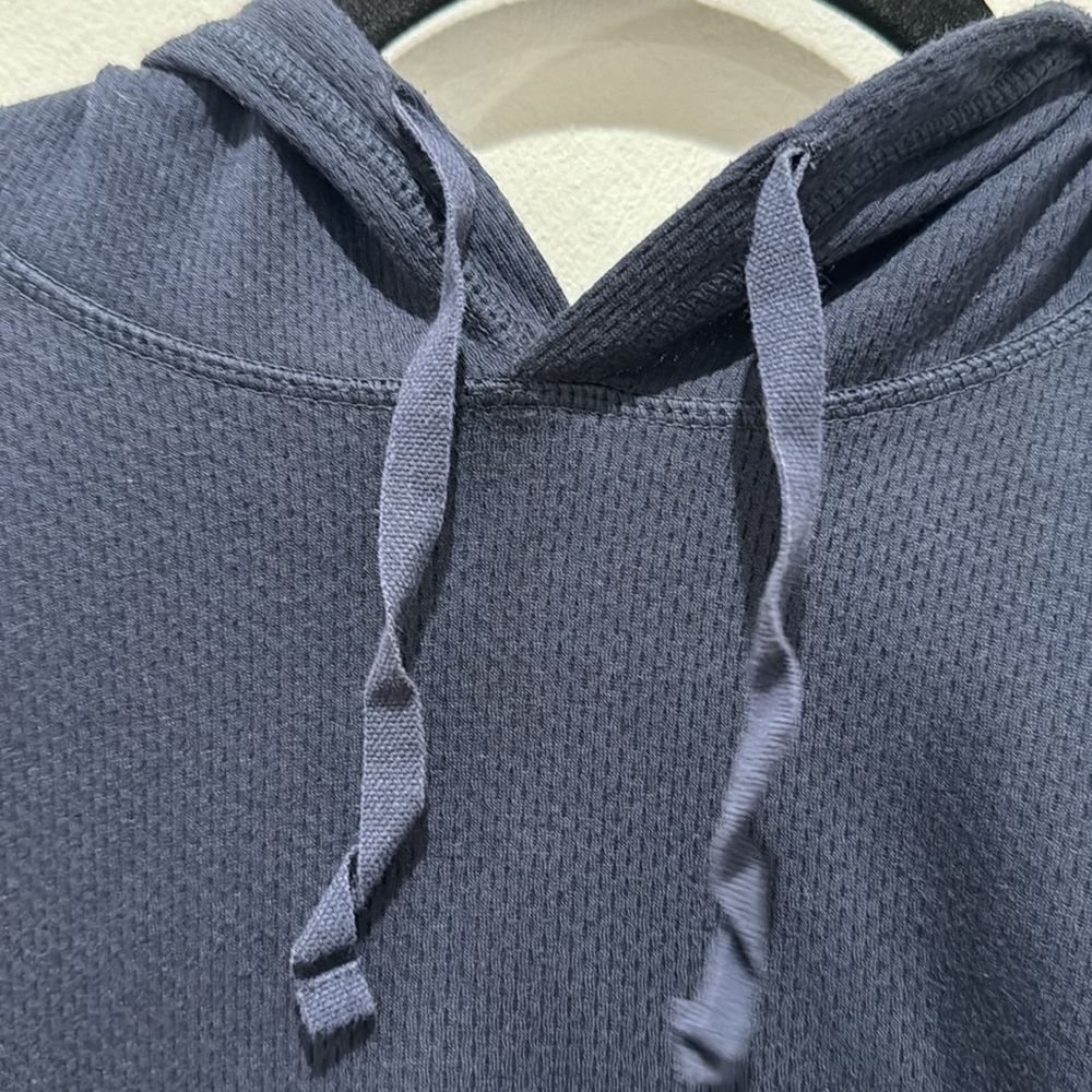REI Navy blue waffle material navy blue pullover hoodie - Picture 2 of 4